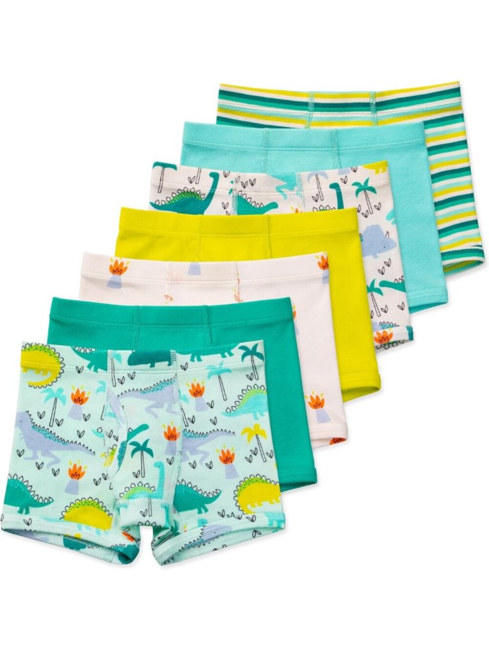 Organic Cotton Boxer Briefs for Boys, GOTS Certified, 7-Pack, Soft & Comfy